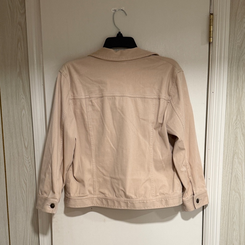 Women's RUBY RD Tan Denim Jacket Size 12 - Picture 5 of 6